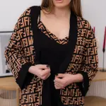 Халат женский и ночная рубашка женская из вискозы — комплект «Milana»