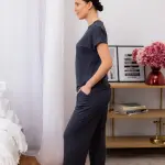 Домашний костюм женский из вискозы, графит