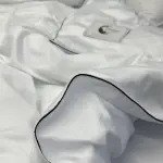 Постельное белье из сатина, белое