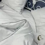 Постельное белье из сатина, белое