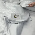 Постельное белье из сатина, белое
