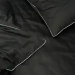 Постельное белье из сатина, черное