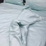 Постельное белье из сатина, мятное