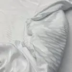 Постельное белье из страйп сатина, белая