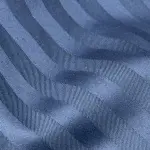 Постельное белье из страйп сатина, темно синее