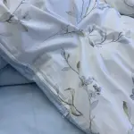 Поплінова постільна білизна з принтом «Блакитний сад»
