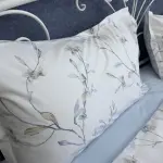 Поплінова постільна білизна з принтом «Блакитний сад»
