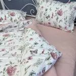 Поплінова постільна білизна з принтом «Квіткова мрія»