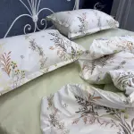 Поплінова постільна білизна з принтом «Літній луг»
