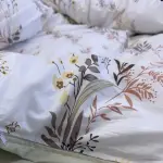 Поплінова постільна білизна з принтом «Літній луг»
