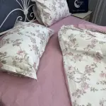 Поплінова постільна білизна з принтом «Прованська троянда»