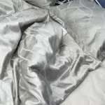 Жаккардовое постельное белье “Сказочное утро”, серо-стальное