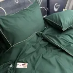 Постільна білизна зі сатину, смарагдова