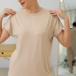 Домашний костюм женский из вискозы, бежевый